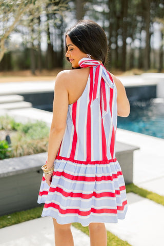 American Girl Striped Dress - Instyle Boutique