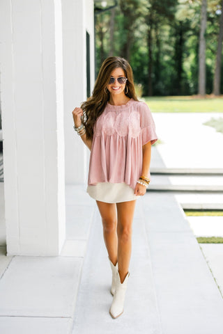 Sweet Blush Babydoll Top - Instyle Boutique