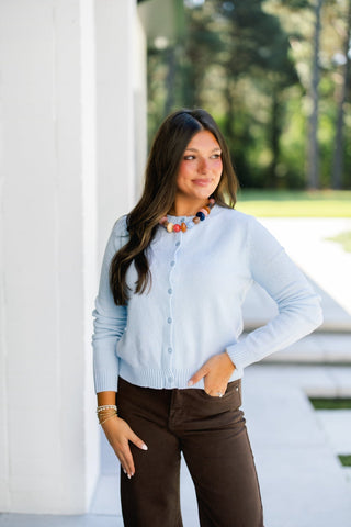 Izzy Ice Blue Sweater - Instyle Boutique