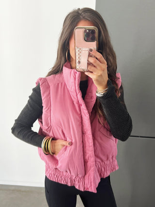 Pretty In Pink Puffer Vest ~PINK FRIDAY DEAL~ - Instyle Boutique