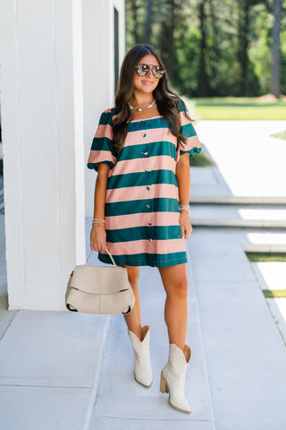 Park Avenue Striped Dress