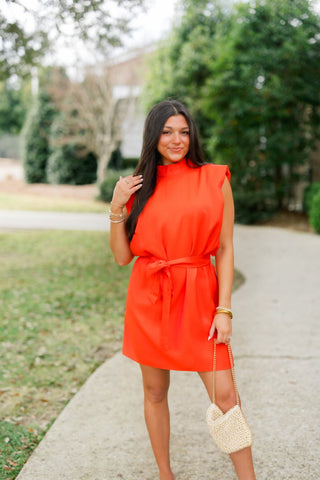 Chic In Satin Red Mini Dress - Instyle Boutique