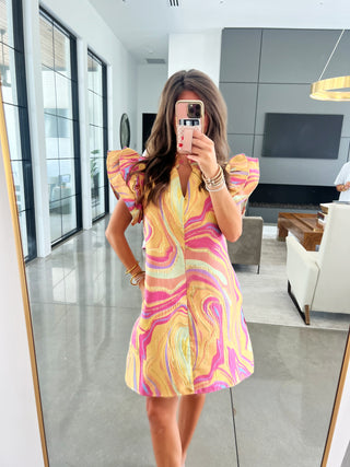 Shimmer And Shine Mix Print Dress
