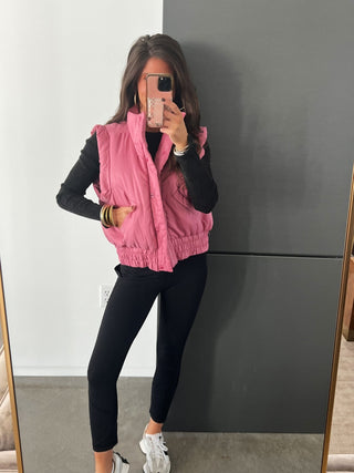 Pretty In Pink Puffer Vest ~PINK FRIDAY DEAL~ - Instyle Boutique