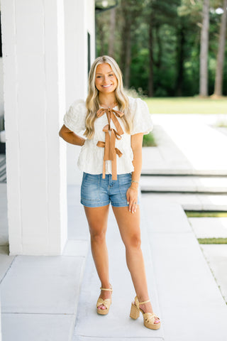 All I Want Bow and Bubble Top