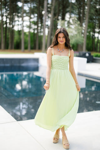 Resort Ready Lime Maxi Dress - Instyle Boutique