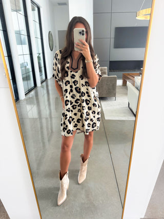 Wildly Chic Animal Print Dress