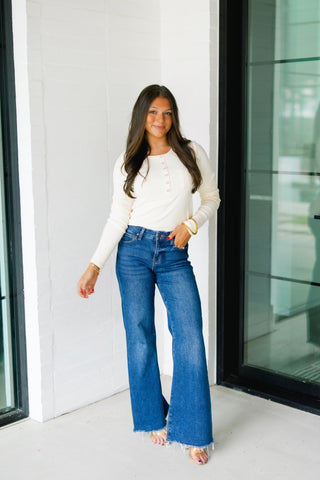 Barely Brushed Cream Knit Top - Instyle Boutique