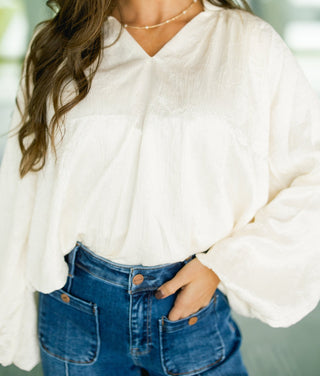 Keep It Classy Cream Top - Instyle Boutique