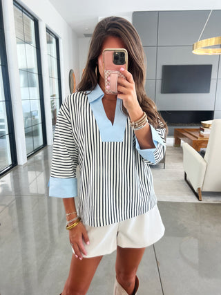 Say Less Striped Top