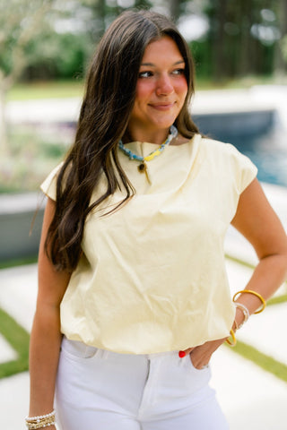 Caught In The Sunshine Yellow Top - Instyle Boutique
