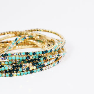 Blues Crystal Bracelet Set ~PREORDER~ - Instyle Boutique