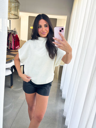 Glitz and Glam Top-Ivory