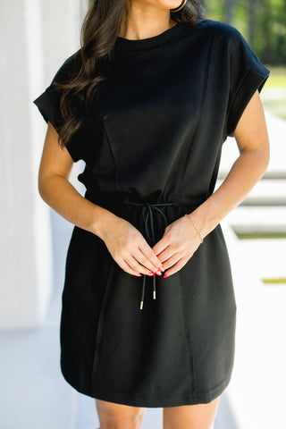 Girl On The Go Dress-Black