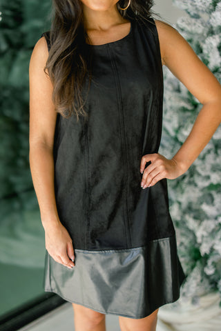 A Moment In Time Suede Dress