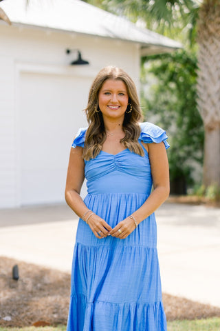 Quiet Skies Periwinkle Dress - Instyle Boutique