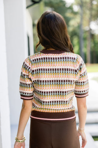 Sweeten the Stripe Short Sleeve Sweater - Instyle Boutique