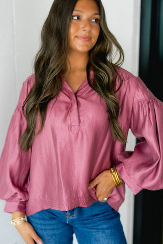 Caught In The Middle Magenta Top - Instyle Boutique