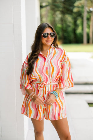 Sorbet Swirl Romper - Instyle Boutique
