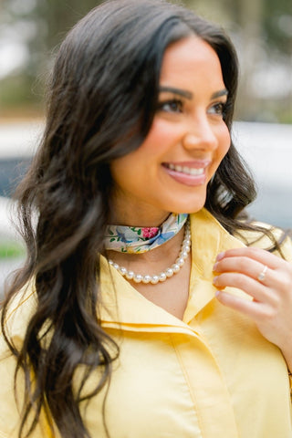 Garden Party Scarf Necklace - Instyle Boutique