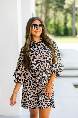 Tell Me About It Animal Print Dress