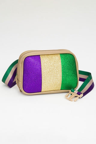 Mardi Gras Sparkle Belt Bag - Instyle Boutique