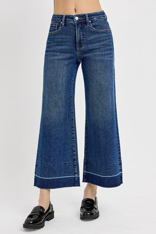 Dolly Tummy Control Wide Leg Denim - Instyle Boutique