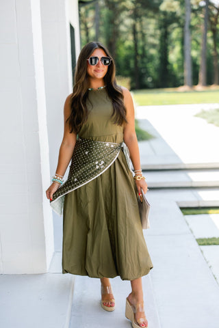 Sunday Stroll Scarf Detail Dress - Instyle Boutique