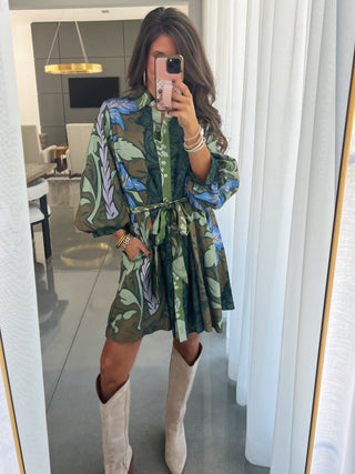 Make You Miss Me Multi Print Dress