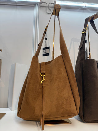 Tan Suede Hobo Tote ~PREORDER~