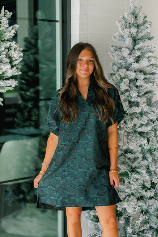 Holiday Parties Hunter Green Dress