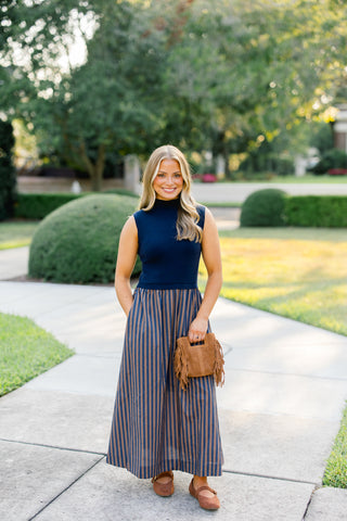 The Monaco Midi Navy Dress