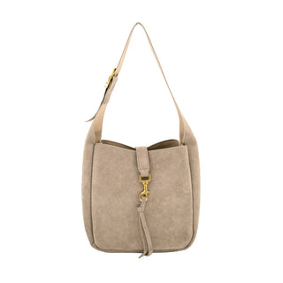 Mini Taupe Hobo Suede Tote ~PREORDER~
