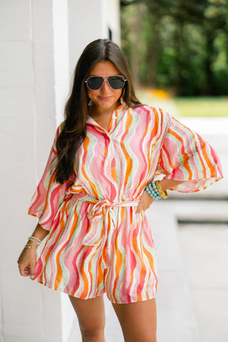 Sorbet Swirl Romper - Instyle Boutique