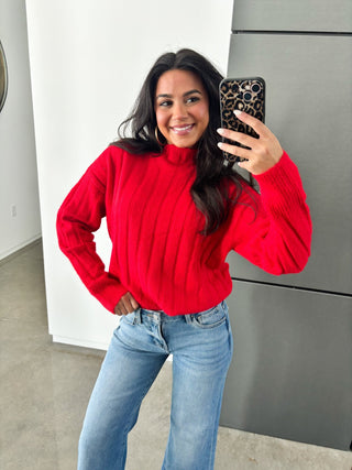 Ready To Celebrate Red Sweater - Instyle Boutique