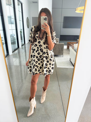 Wildly Chic Animal Print Dress