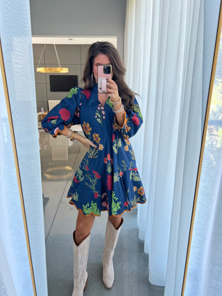 Never Leaving Navy Dress