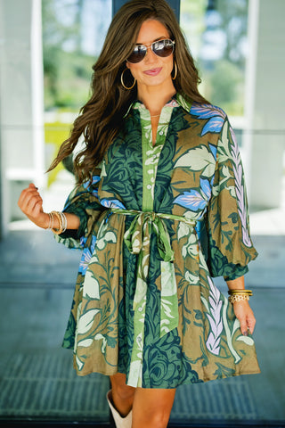 Make You Miss Me Multi Print Dress