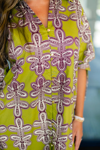 On To The Next Olive Dress