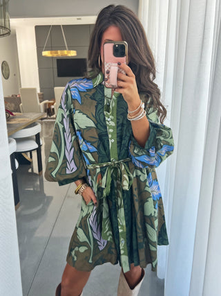 Make You Miss Me Multi Print Dress