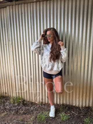 BIRDIE PREORDER Soft Spun Crewneck in Iced Out Camo - Instyle Boutique
