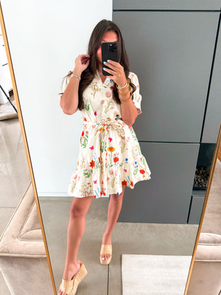 Botanical Bliss Floral Dress
