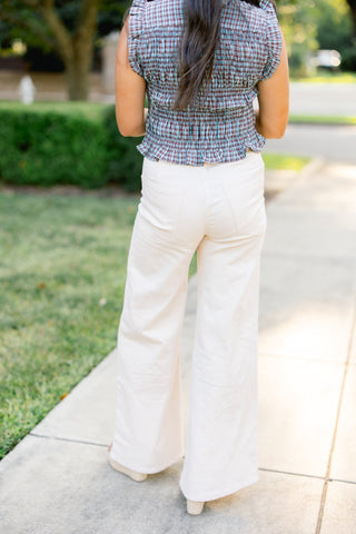 The Ecru Moment Flares - Instyle Boutique