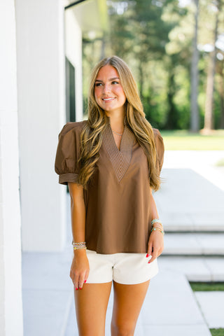 Better Than Ever Brown Top