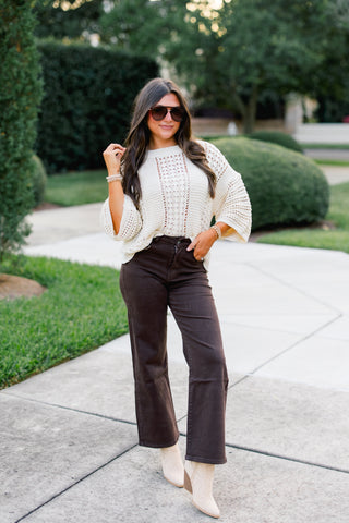 Sassy Shimmer Knit Sweater
