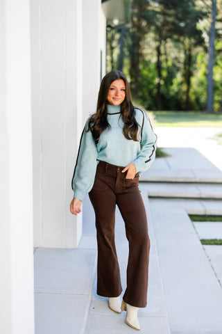 Listen Up Light Blue Sweater