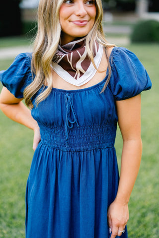 The Lone Star Denim Midi Dress - Instyle Boutique