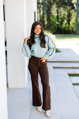 Listen Up Light Blue Sweater