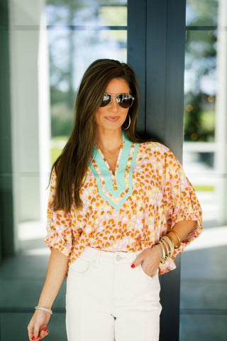 Bold and Brilliant Printed Top - Instyle Boutique