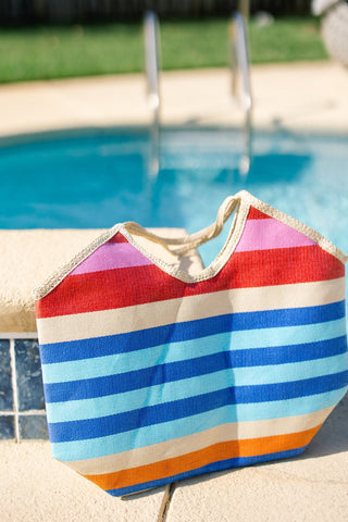 Capri Blue Tote - Instyle Boutique